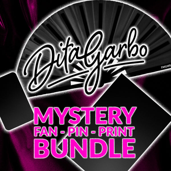 Dita Garbo - Mystery Fan/Print/Pin Bundle